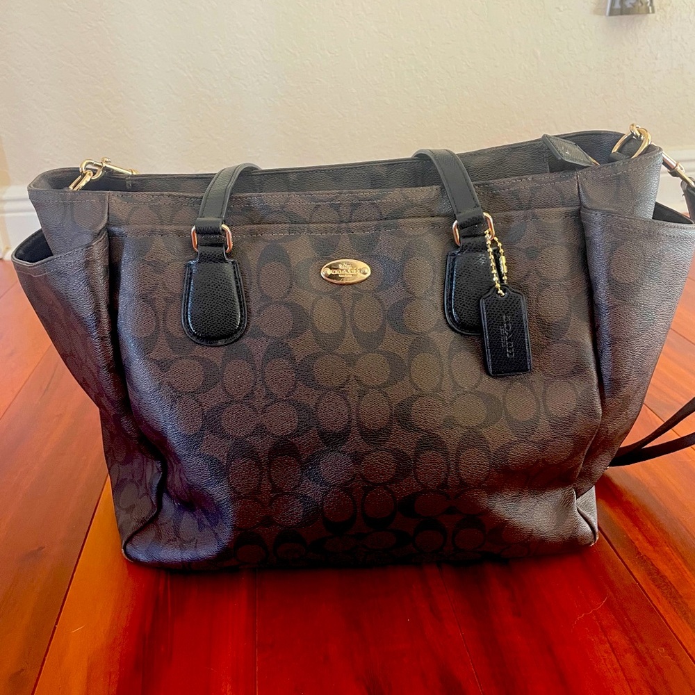 Coach baby bag